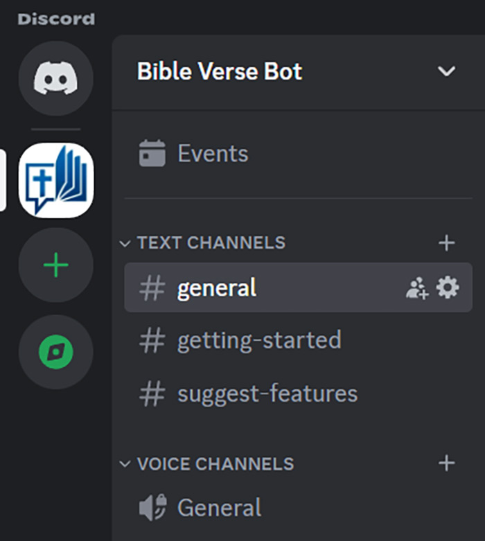 Bible Verse Chat - Discord Server